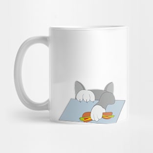 Cat and hotdog Mug